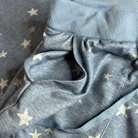 Splendid 2 Piece Pajama Set Loungewear blue white stars Joggers Crew. SZ XXL.NWT - Picture 6 of 9